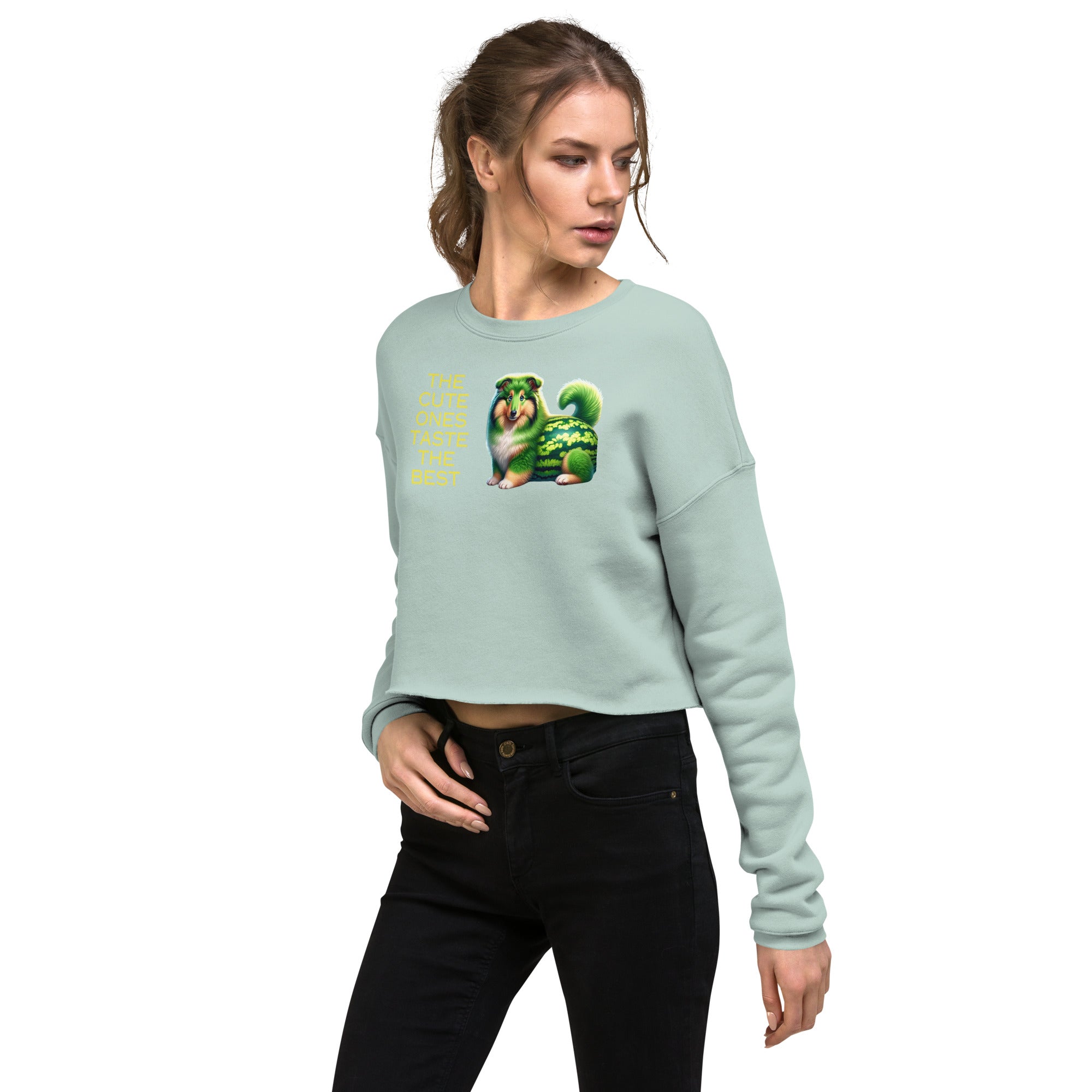 Melon Collie Crop Sweatshirt