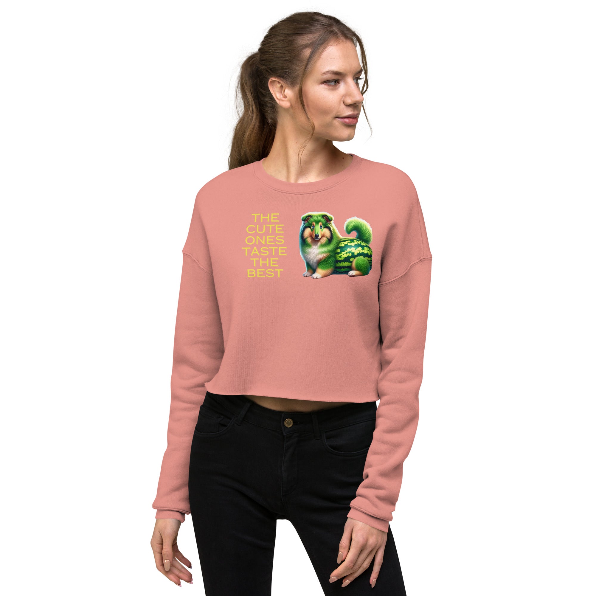 Melon Collie Crop Sweatshirt