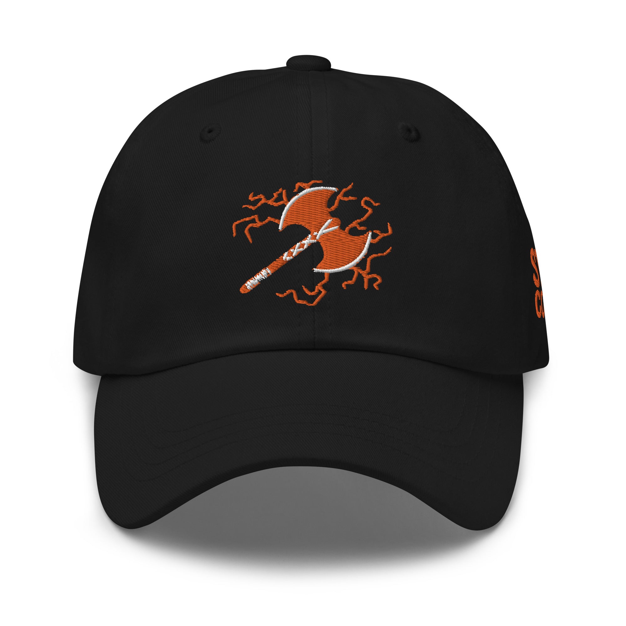 Storm Company in Orange Dad hat