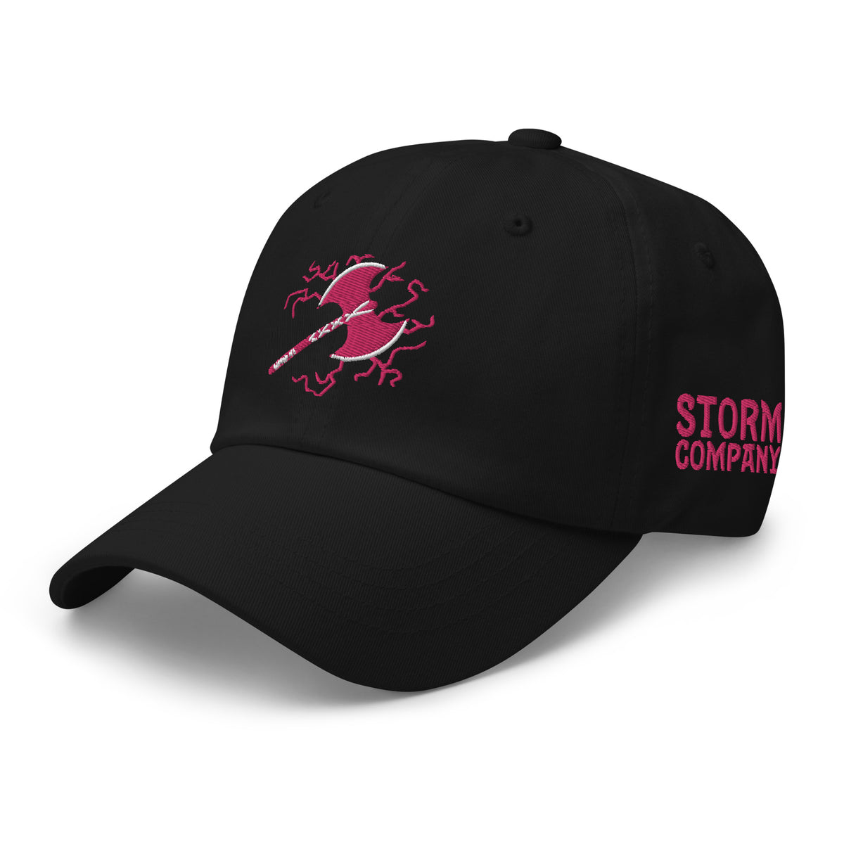 Storm Company in pink Dad hat