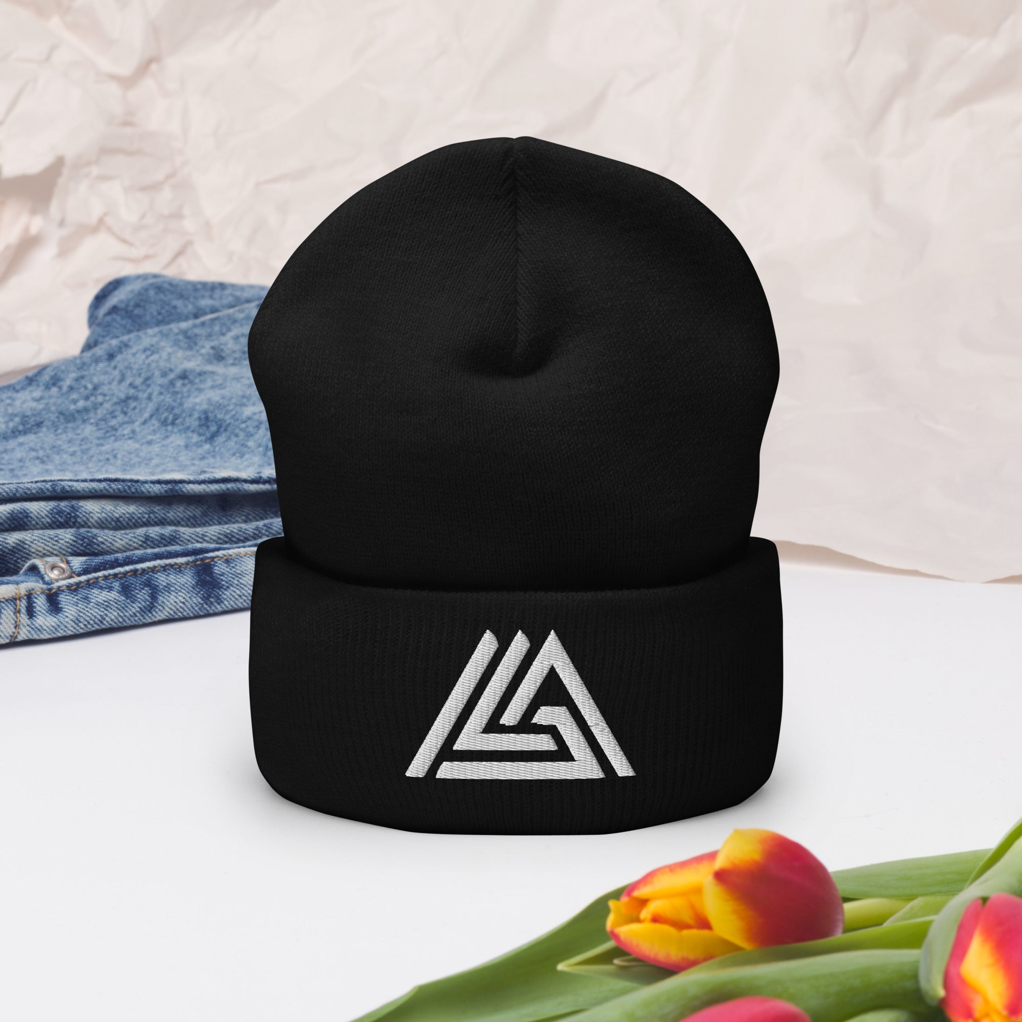 MDP Black Cuffed Beanie