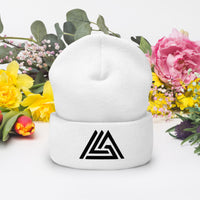 MDP White Cuffed Beanie