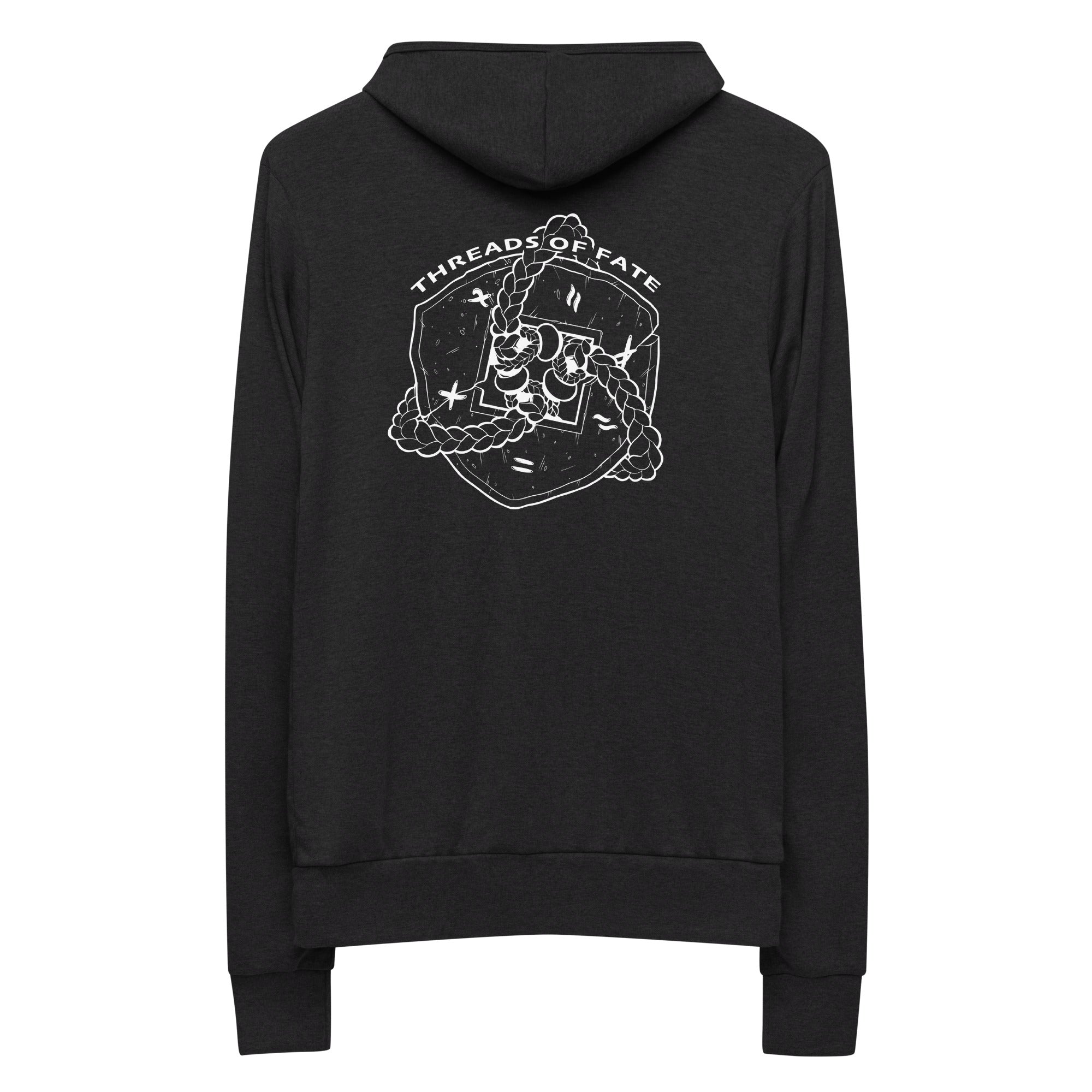 Threads of Fate Unisex zip hoodie